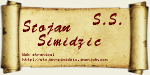 Stojan Simidžić vizit kartica